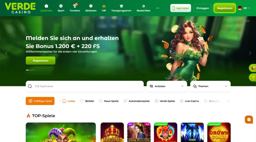 Verde Casino in Deutschland