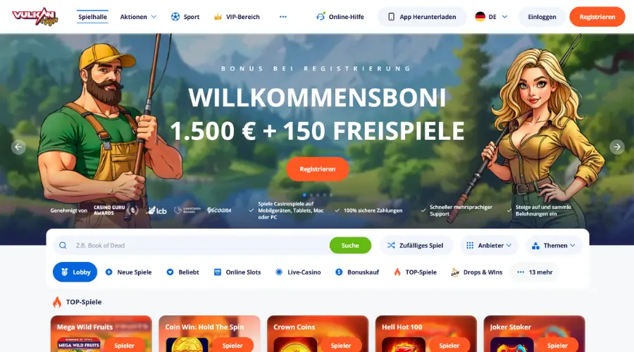 Vulkan Vegas Casino in Deutschland